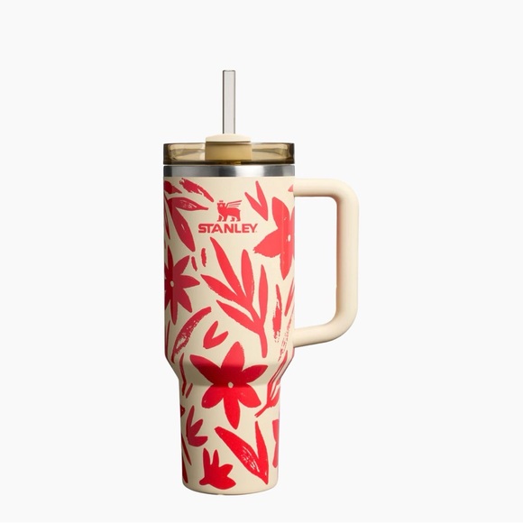 Stanley 30oz Quencher H2.0 FlowState Travel Tumbler Resort Floral Print NIB NWT - Picture 6 of 13